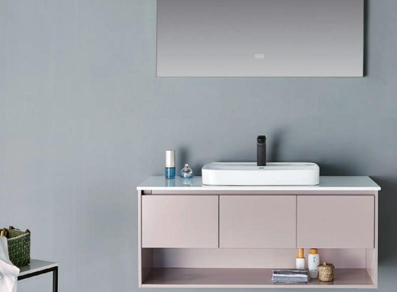 HOAA實(shí)木浴室柜帶長方形浴室鏡FH-80812