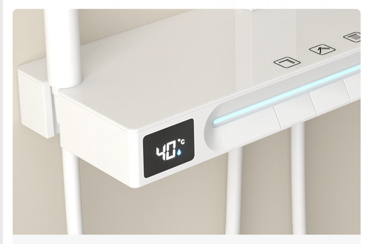 智能氛圍燈恒溫數(shù)顯增壓鋼琴鍵花灑